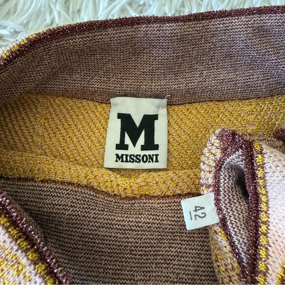 Missoni Metallic Knit Fit Flare Dress with Strappy Back Size IT 42 US S - Picture 7 of 7